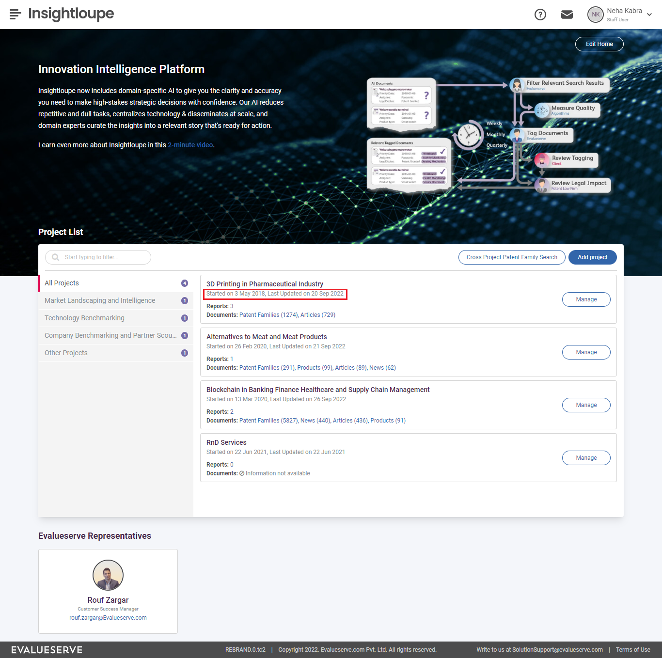 Introduction of Project Start Date and Project Last Updated Date